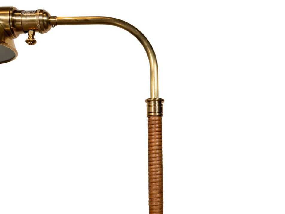 Basden Medium Pharmacy Lamp, a premium Functional light by Visual Comfort & Co. Close - up image of its design.