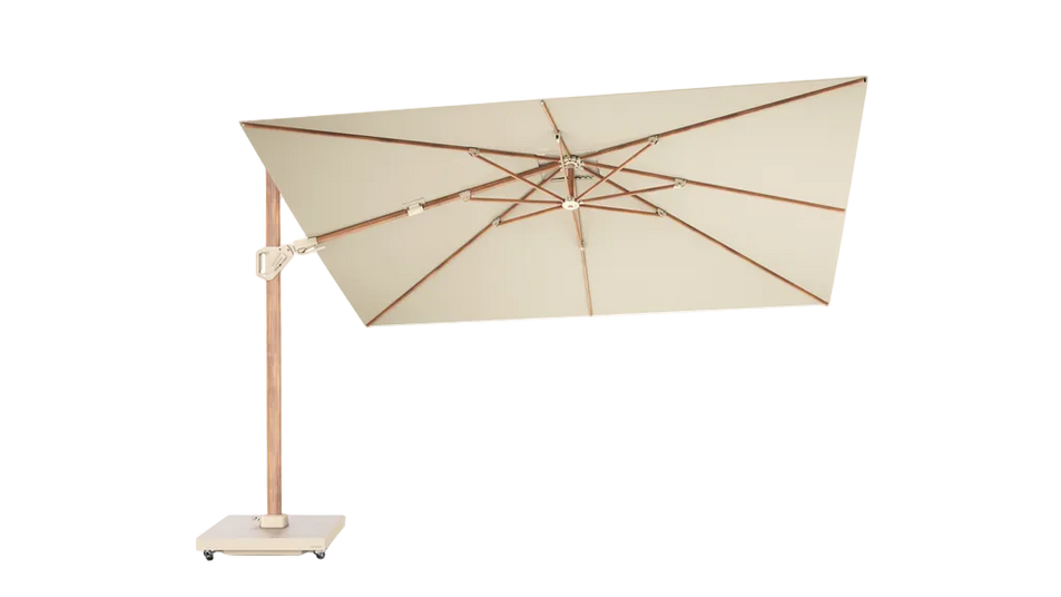 Challenger T2 Premium Free-arm Parasol 260x350 and Ceramic Base 90 kg