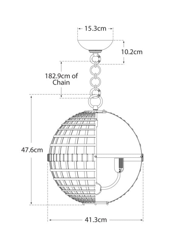 Малий ліхтар Mill Globe Креслення
