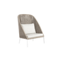 Високе крісло Rodona - Beige / White Wash Textured