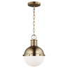 Satin Brass / Біле скло