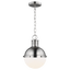 Brushed Nickel / Біле скло