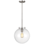 Brushed Nickel / Прозоре скло