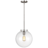 Brushed Nickel / Прозоре скло