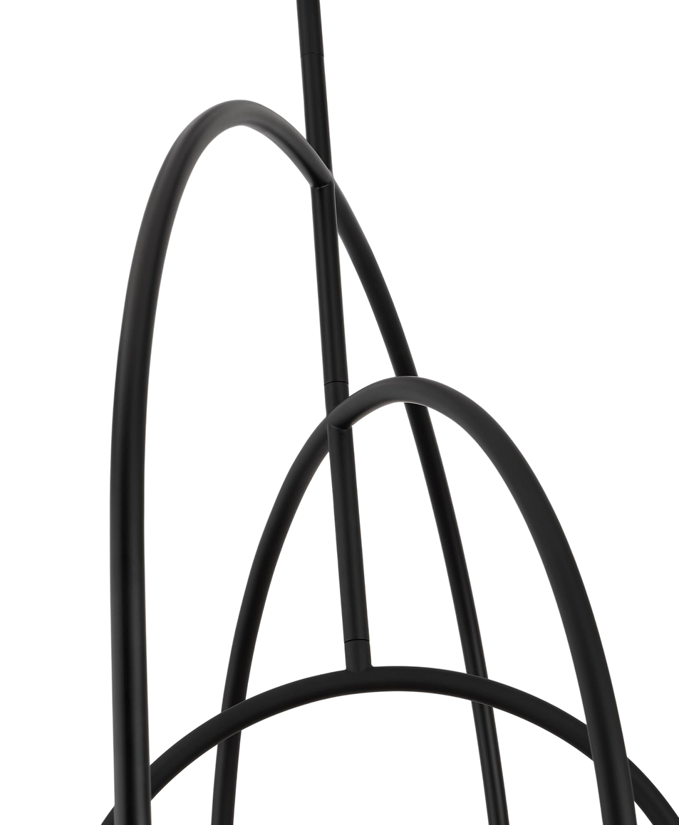 Calumn 6-Light Chandelier in Nightshade Black