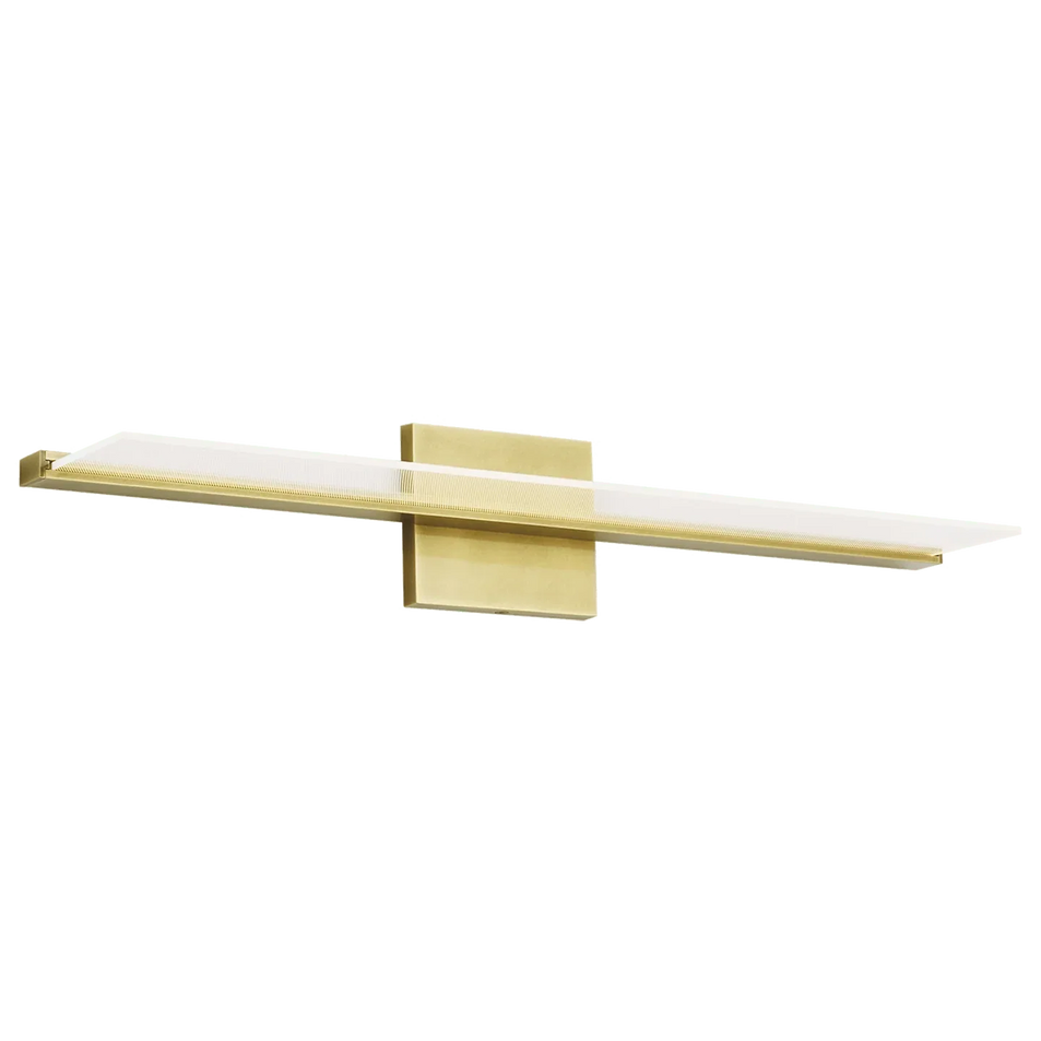 Span 24 Bath, a premium Bath light by Visual Comfort & Co. Close - up image of its design.