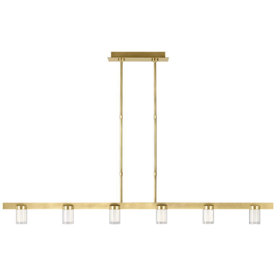 Esfera Large Linear, a premium Linear light by Visual Comfort & Co. Close - up image of its design.