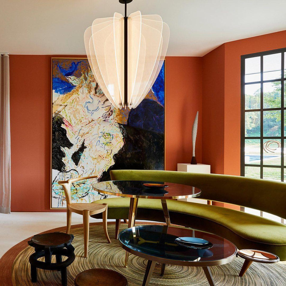 Nyra 42 Chandelier, a premium Chandelier light by Visual Comfort & Co. Close - up image of its design.