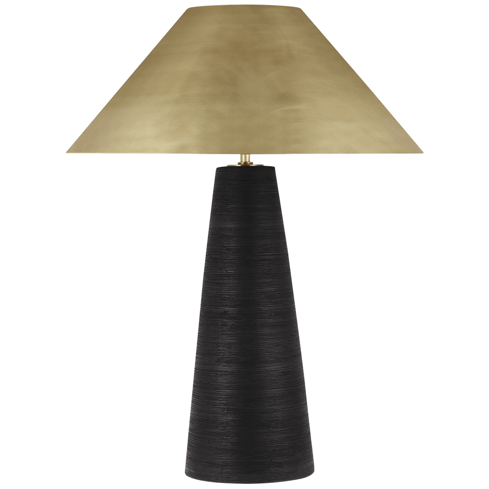 Karam Medium Table Lamp, a premium Decorative light by Visual Comfort & Co. Close - up image of its design.