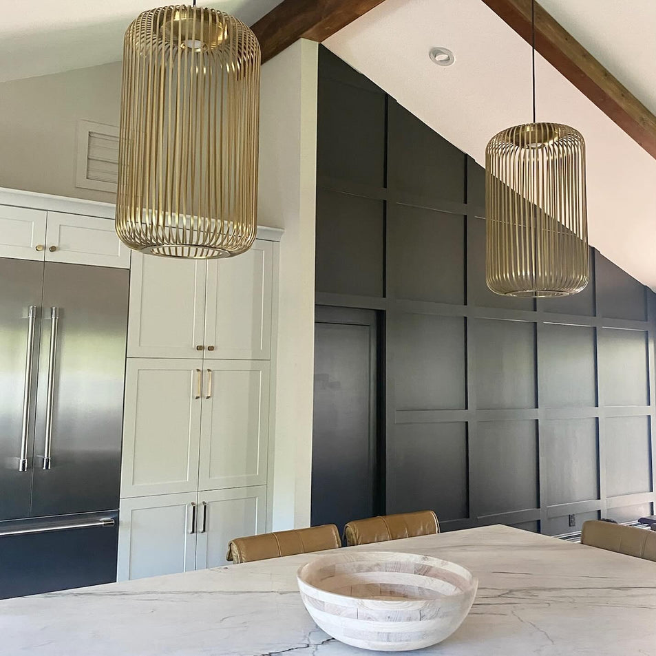 Kai 1 Pendant, a premium Pendant light by Visual Comfort & Co. Close - up image of its design.