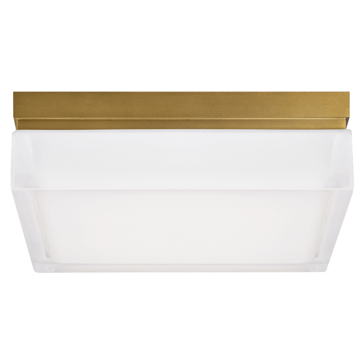 Boxie Large Flush Mount in Natural Brass