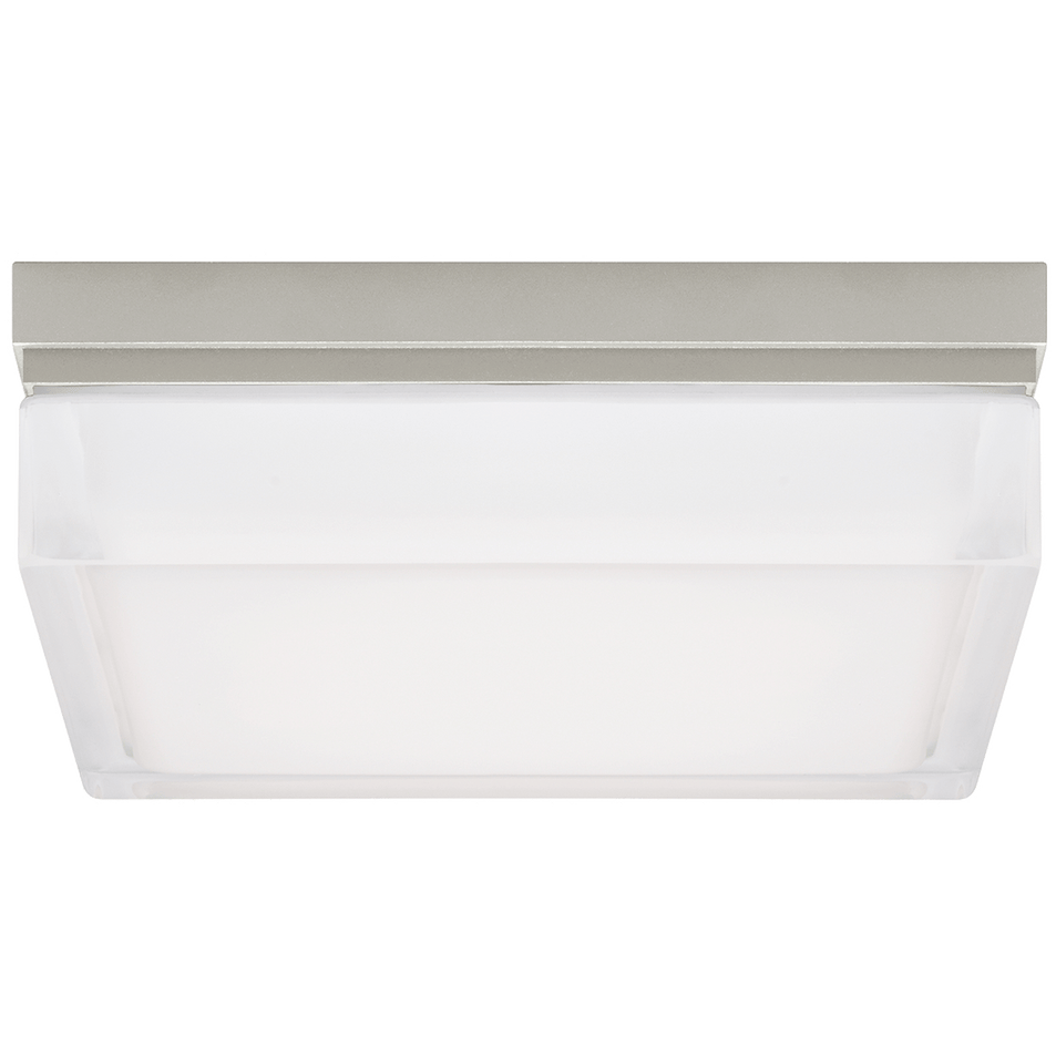 Boxie Large Flush Mount in Satin Nickel