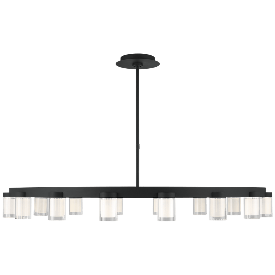 Esfera Large Chandelier, a premium Chandelier light by Visual Comfort & Co. Close - up image of its design.