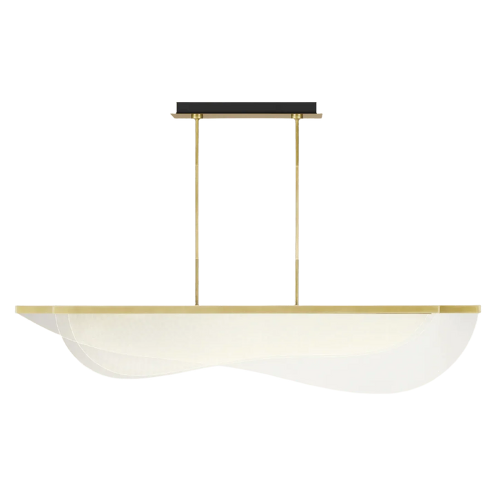 Nyra 60 Linear Suspension, a premium Linear light by Visual Comfort & Co. Close - up image of its design.