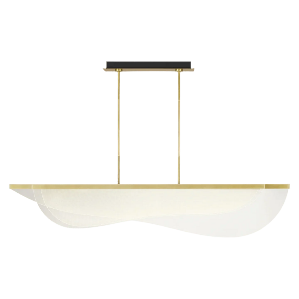 Nyra 60 Linear Suspension, a premium Linear light by Visual Comfort & Co. Close - up image of its design.