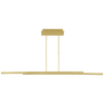 Stagger 2 60 Linear Suspension in Natural Brass