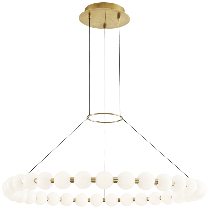 Orbet 36 Chandelier, a premium light by Visual Comfort & Co. Close - up image of its design.