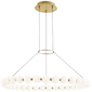 Orbet 36 Chandelier, a premium light by Visual Comfort & Co. Close - up image of its design.