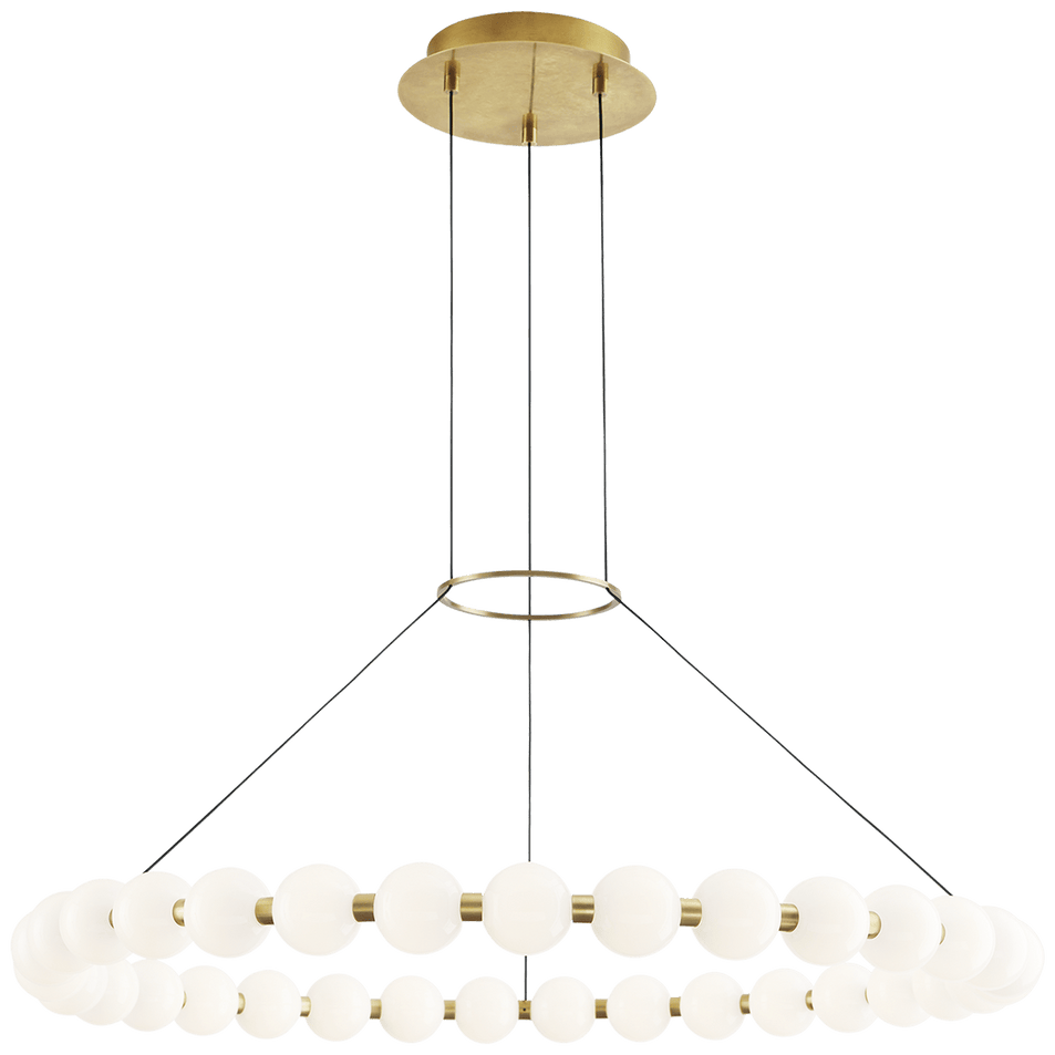 Orbet 36 Chandelier, a premium light by Visual Comfort & Co. Close - up image of its design.