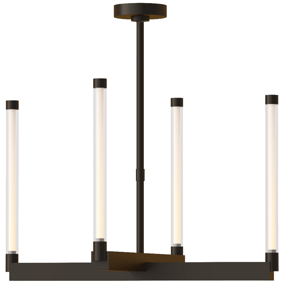 Phobos Medium Chandelier, a premium Chandelier light by Visual Comfort & Co. Close - up image of its design.