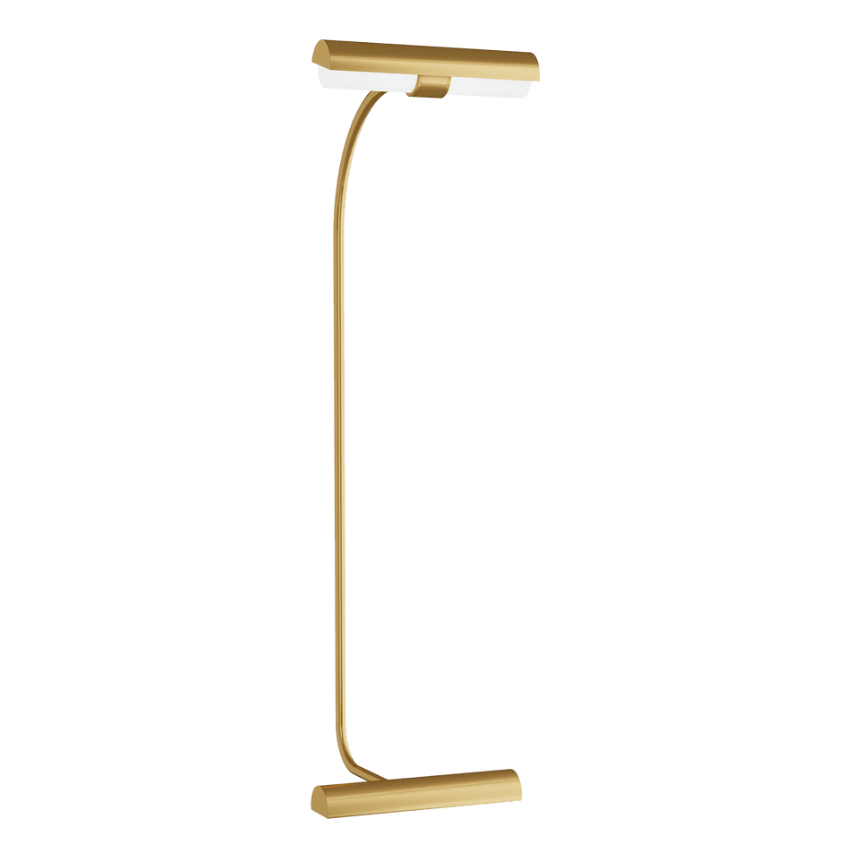 Calumn 43 Floor Lamp in Natural Brass