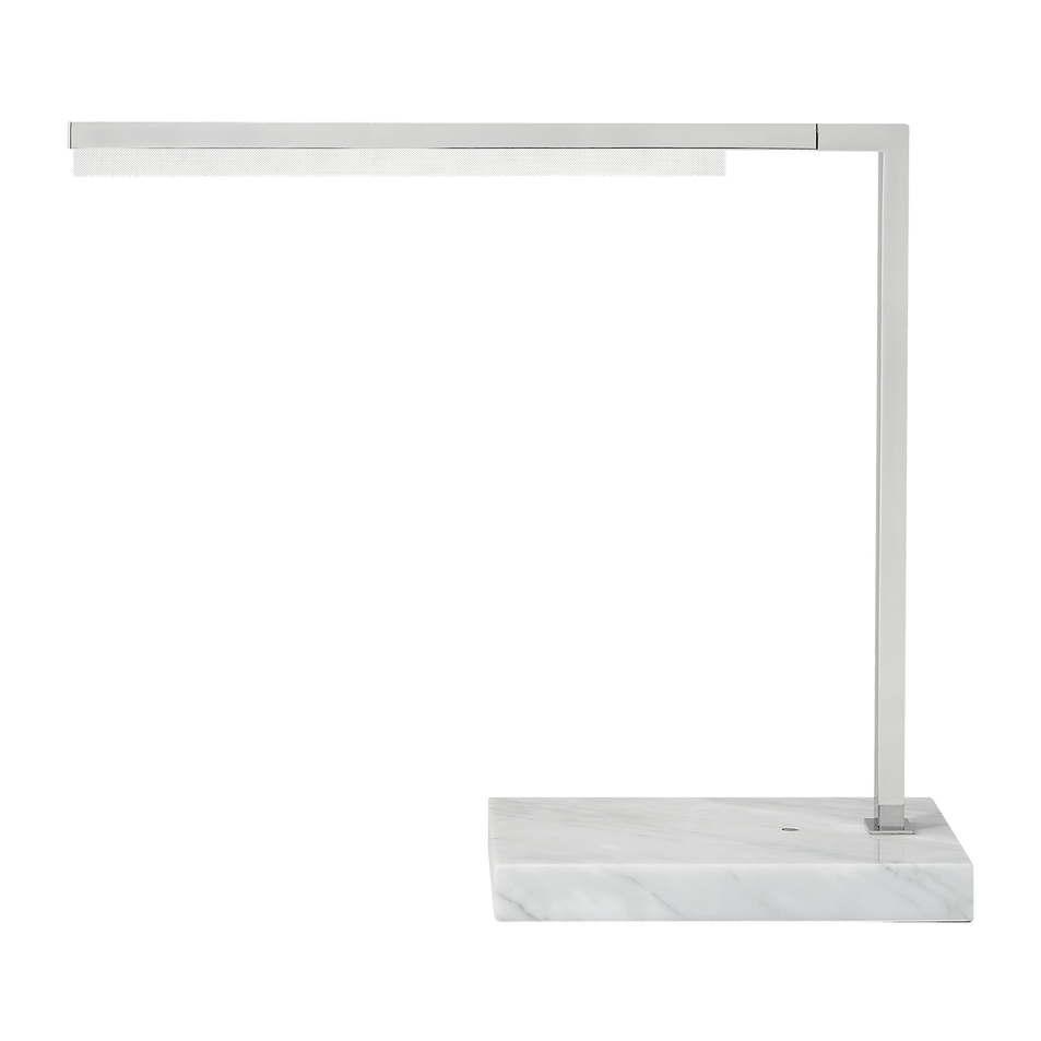 Klee 18" Table Lamp in Polished Nickel