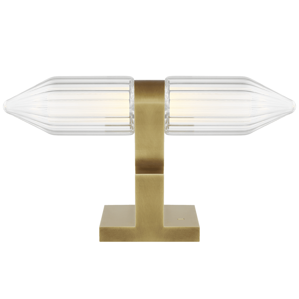 Langston Table Lamp in Plated Brass