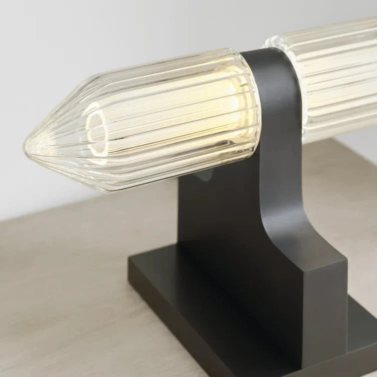 Langston Table Lamp, a premium Decorative light by Visual Comfort & Co. Close - up image of its design.