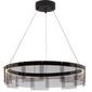 Stratos 30 Chandelier, a premium Chandelier light by Visual Comfort & Co. Close - up image of its design.