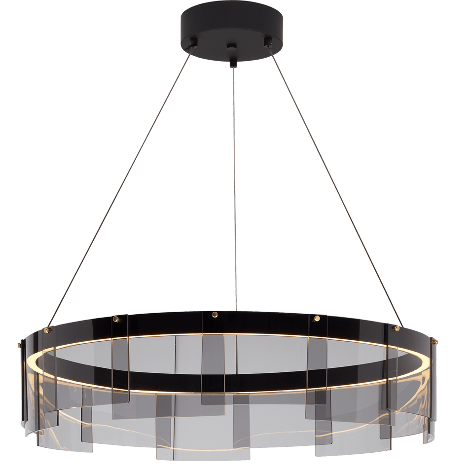 Stratos 30 Chandelier, a premium Chandelier light by Visual Comfort & Co. Close - up image of its design.