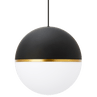 Matte Black and Aged Brass