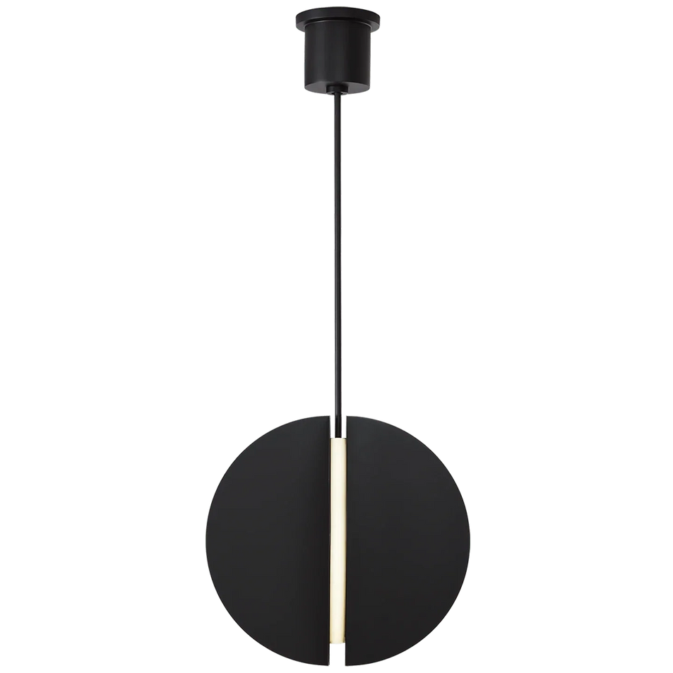 Bau 18 Pendant, a premium Pendant light by Visual Comfort. Close - up image of its design.