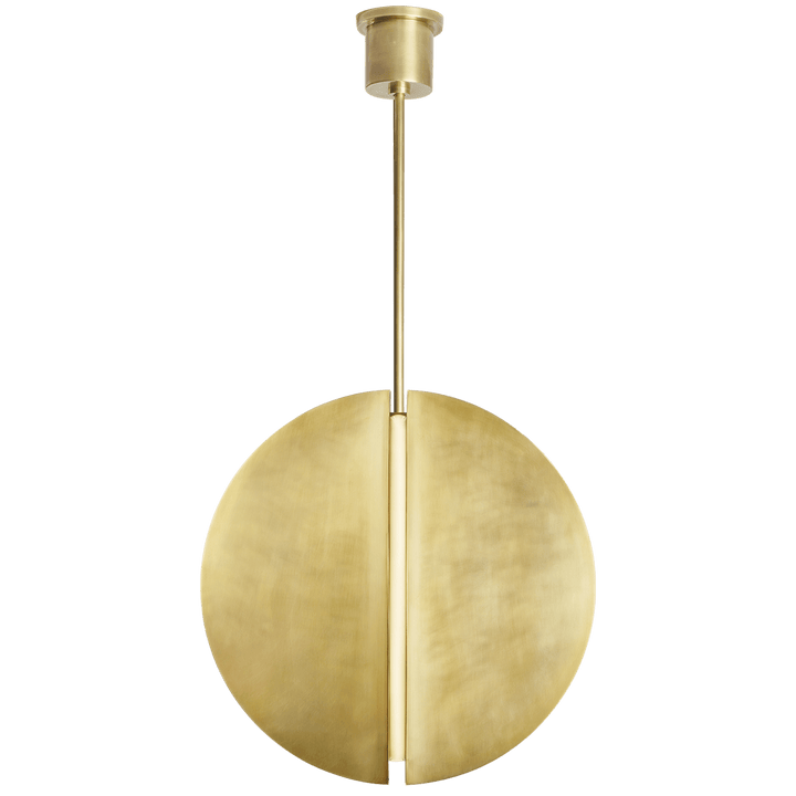 Bau 28" Pendant in Natural Brass