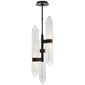 Langston Large Pendant, a premium Pendant light by Visual Comfort & Co. Close - up image of its design.