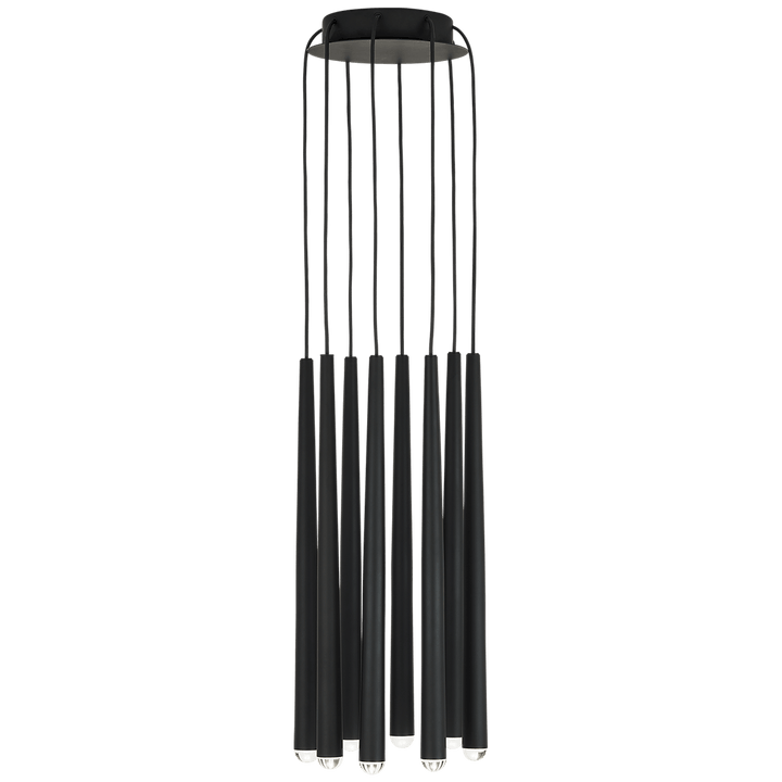 Pylon 8 Light Chandelier, a premium Chandelier light by Visual Comfort & Co. Close - up image of its design.