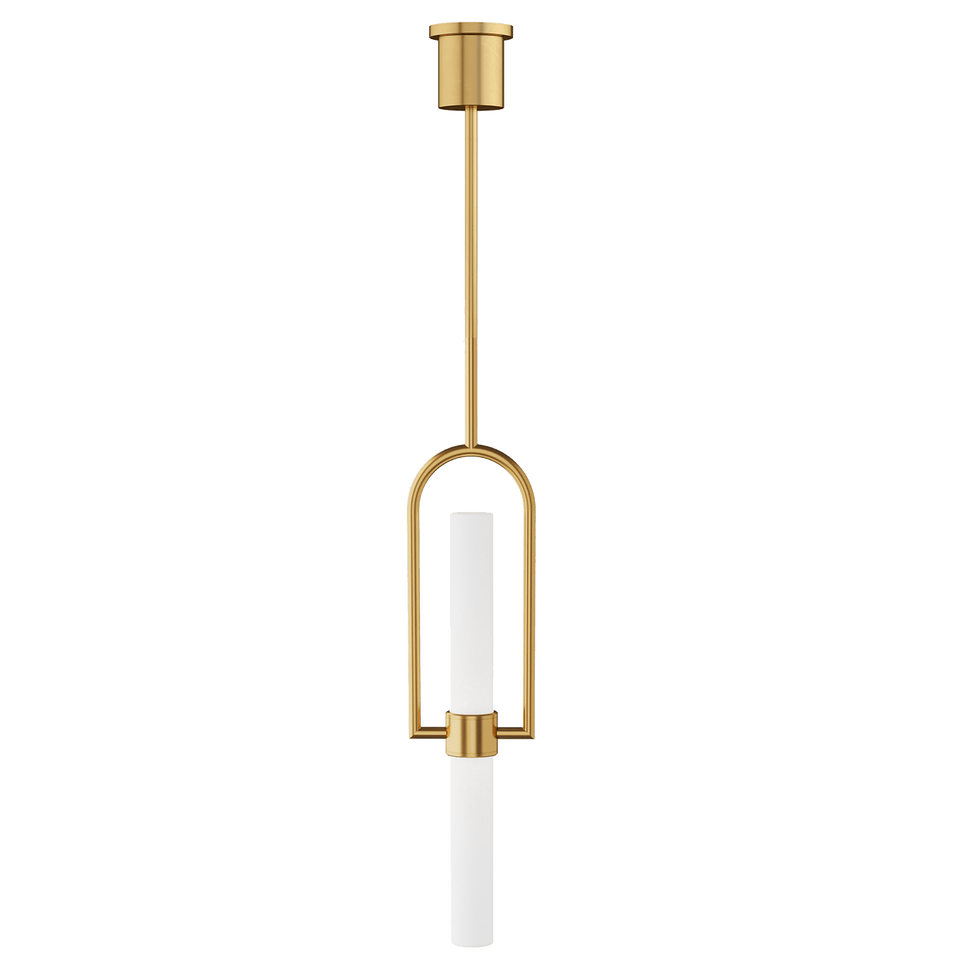 Calumn Pendant, a premium Pendant light by Visual Comfort & Co. Close - up image of its design.
