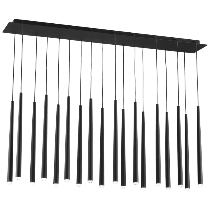 Pylon 18 Light Chandelier, a premium Chandelier light by Visual Comfort & Co. Close - up image of its design.
