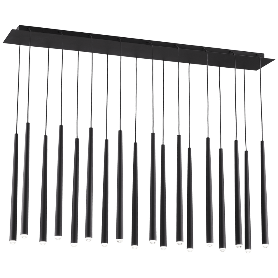 Pylon 18 Light Chandelier, a premium Chandelier light by Visual Comfort & Co. Close - up image of its design.