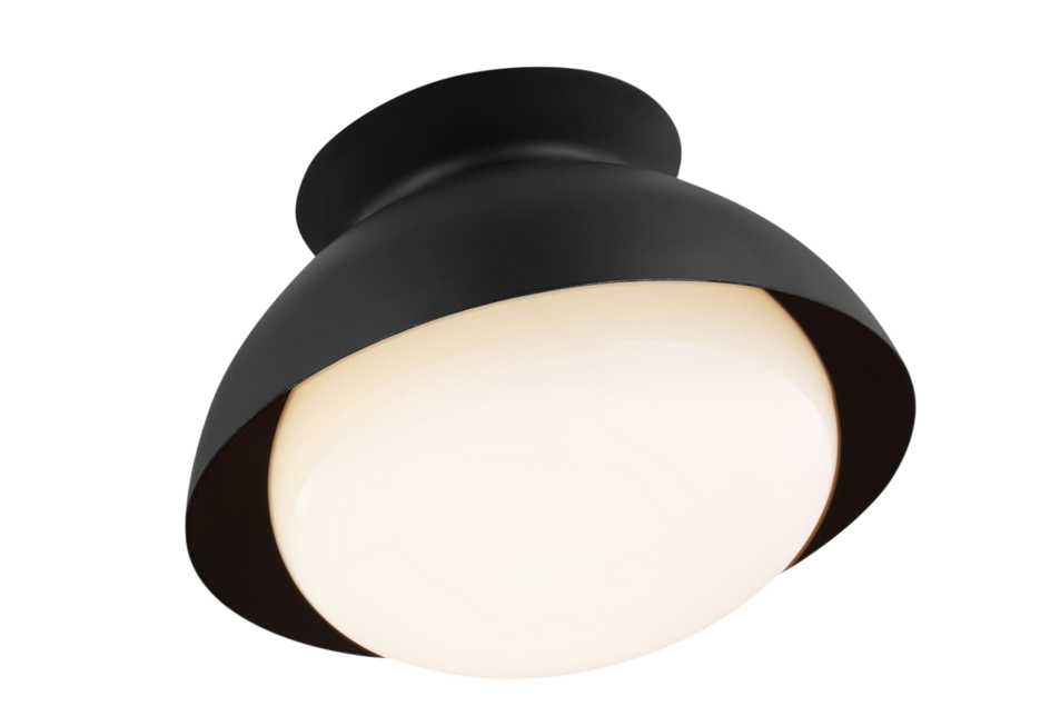 Lucerne One Light Flush Mount, a premium Flush Mount light by Visual Comfort & Co. Close - up image of its design.
