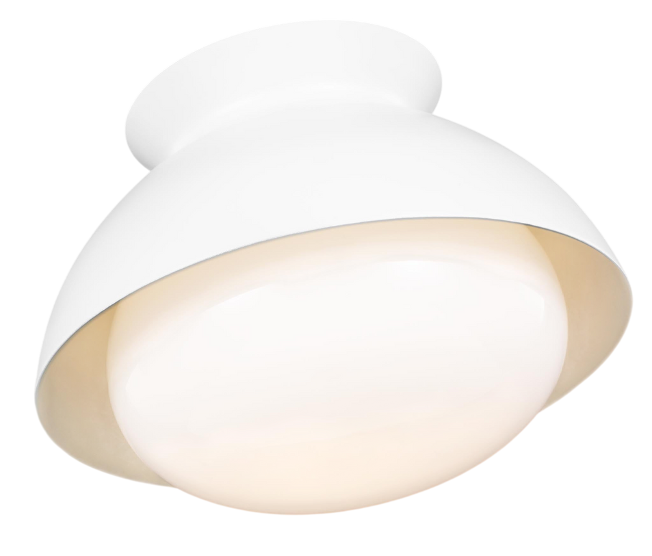 Lucerne One Light Flush Mount, a premium Flush Mount light by Visual Comfort & Co. Close - up image of its design.