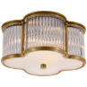 Natural Brass with Clear Glass / Матове скло