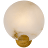 Hand-Rubbed Antique Brass with Alabaster / Alabaster