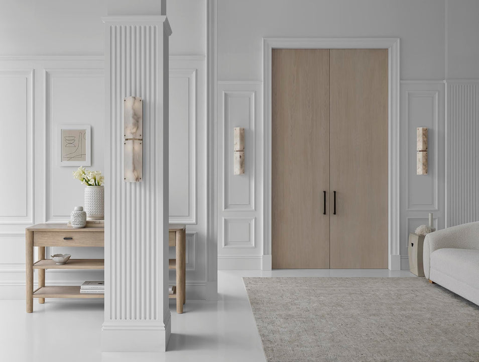 Clayton 25" Wall Sconce, a premium Decorative light by Visual Comfort. Close - up image of its design.
