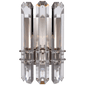 Bonnington Wall Sconce in Polished Nickel with Crystal