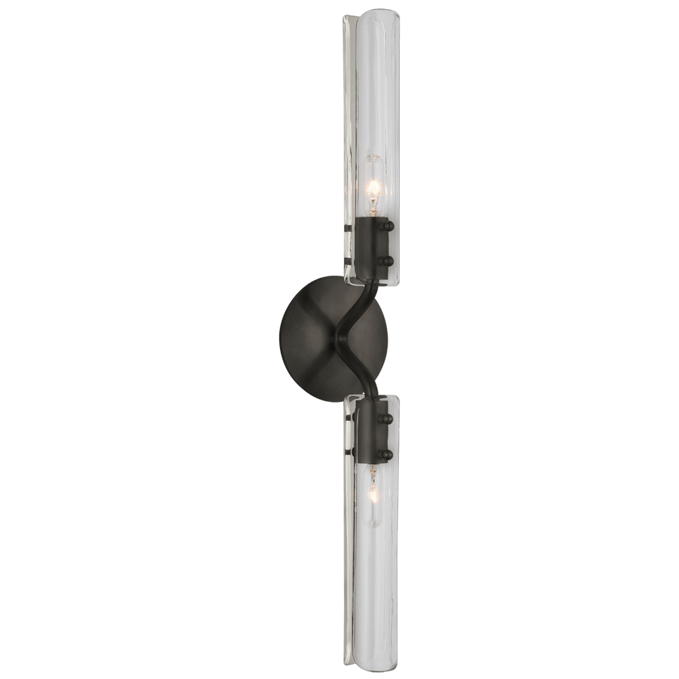 Casoria 23" Linear Sconce in Bronze with Clear Glass