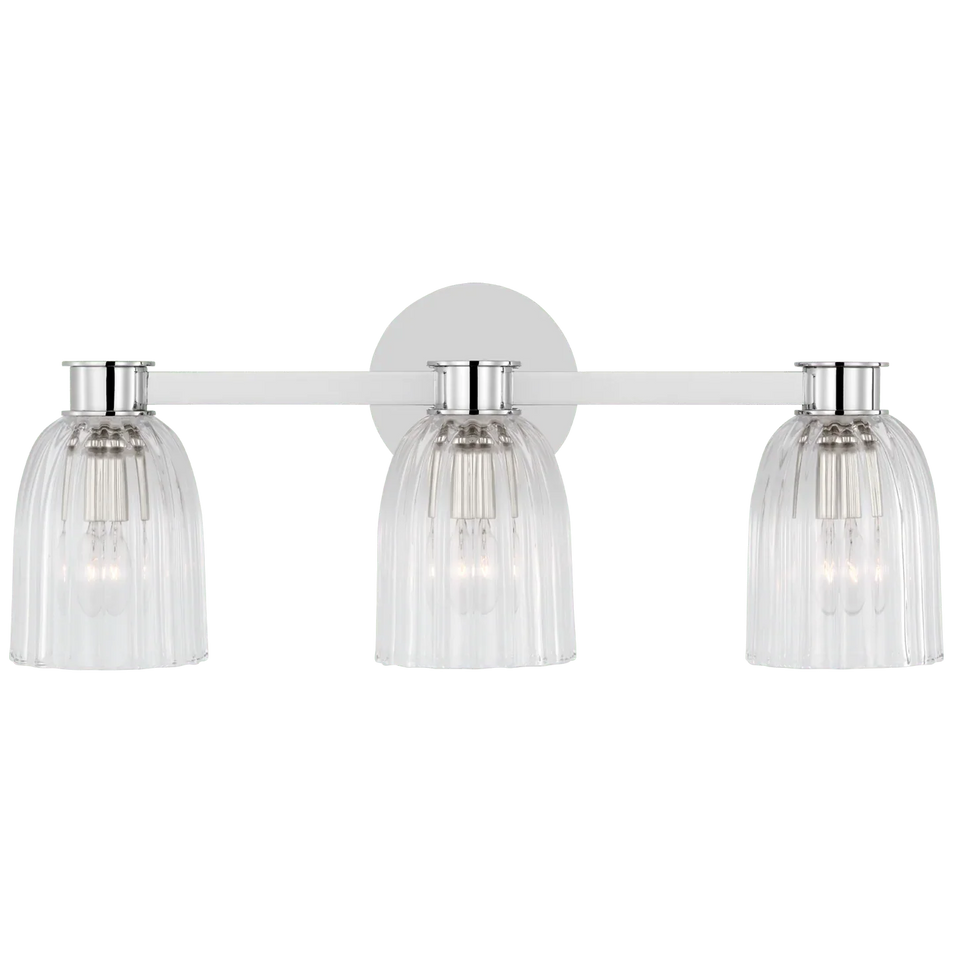 Asalea Triple Vanity Light, a premium Bath light by VCGallery Italy. Close - up image of its design.