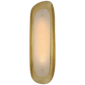 Samos Tall Sculpted Sconce in Gild with Alabaster
