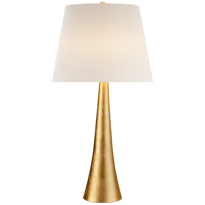 Dover Table Lamp in Gild with Linen Shade