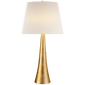 Dover Table Lamp in Gild with Linen Shade
