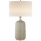 Culloden Table Lamp in Volcanic Ivory with Linen Shade